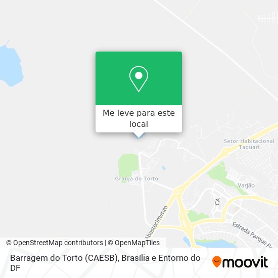 Barragem do Torto (CAESB) mapa