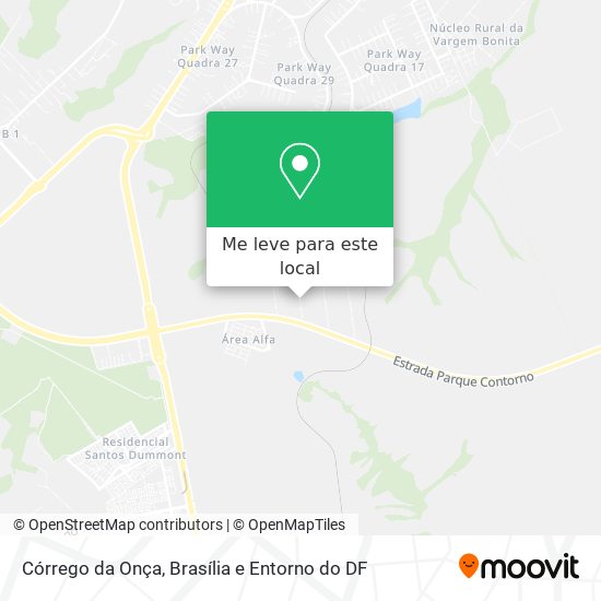 Córrego da Onça mapa