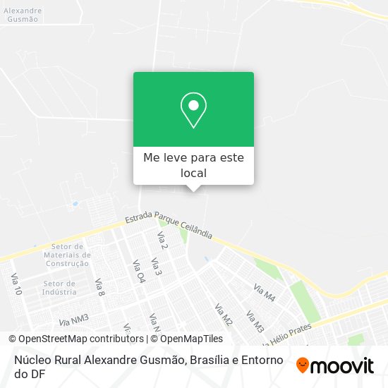 Núcleo Rural Alexandre Gusmão mapa