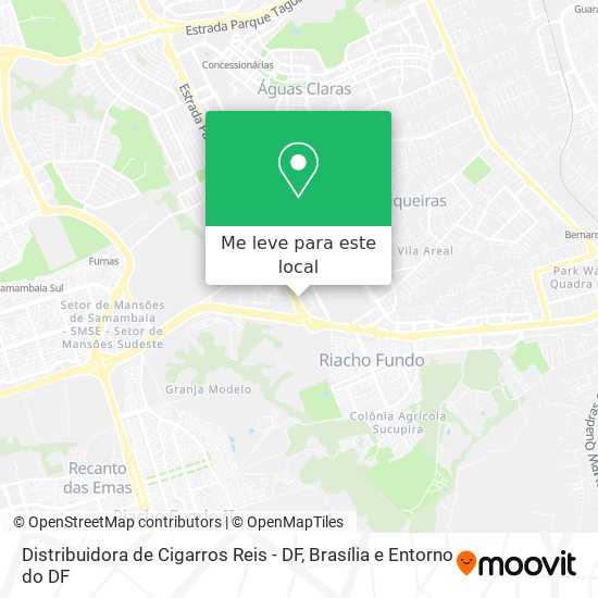 Distribuidora de Cigarros Reis - DF mapa