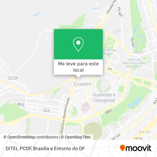 DITEL PCDF mapa