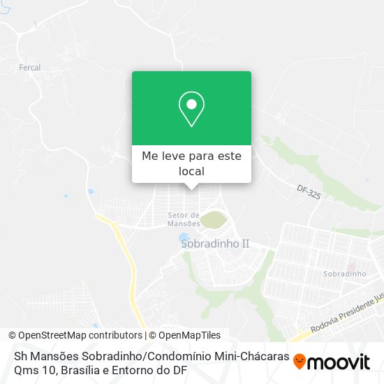 Sh Mansões Sobradinho / Condomínio Mini-Chácaras Qms 10 mapa