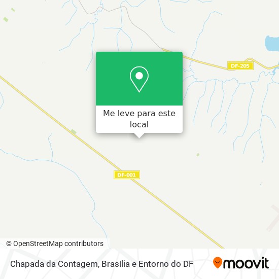 Chapada da Contagem mapa