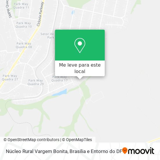 Núcleo Rural Vargem Bonita mapa