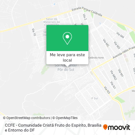 CCFE - Comunidade Cristã Fruto do Espírito mapa