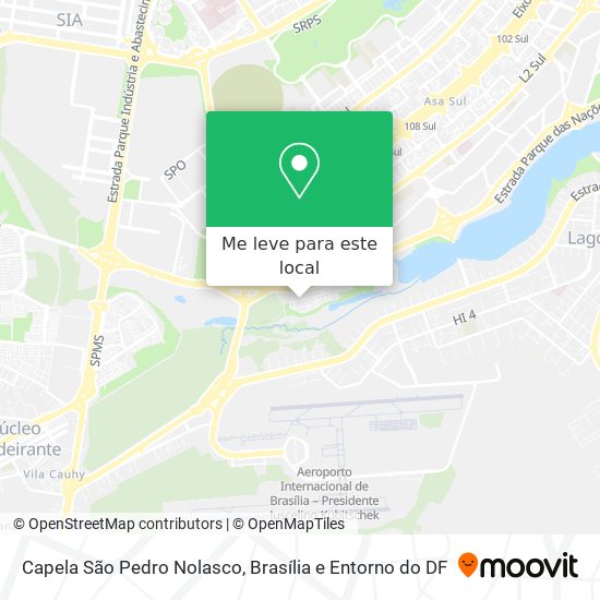 Capela São Pedro Nolasco mapa