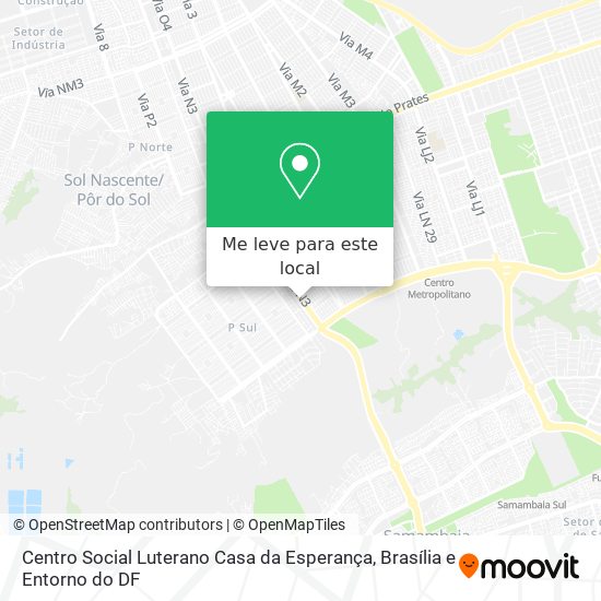 Centro Social Luterano Casa da Esperança mapa
