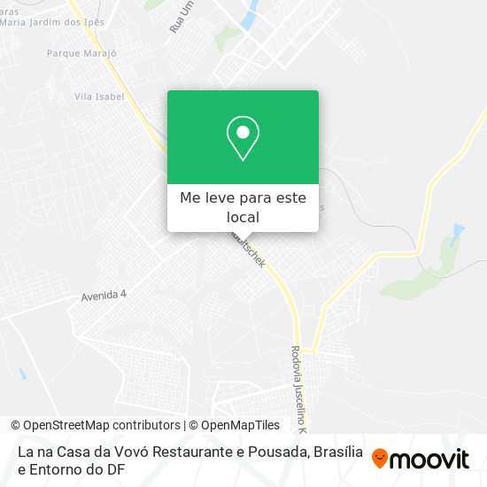 La na Casa da Vovó Restaurante e Pousada mapa