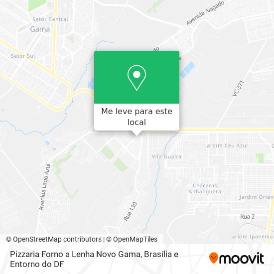 Pizzaria Forno a Lenha Novo Gama mapa