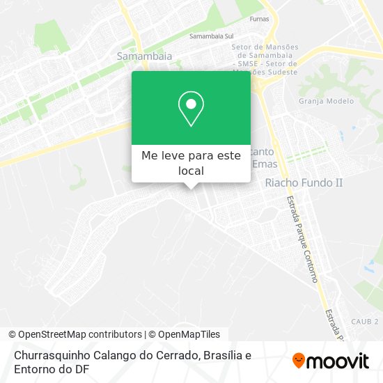 Churrasquinho Calango do Cerrado mapa