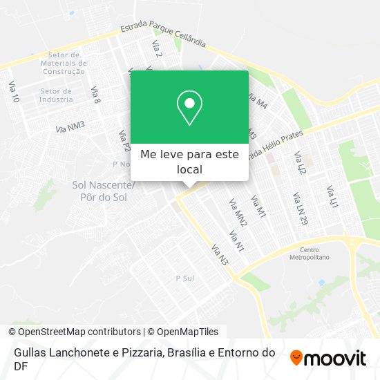 Gullas Lanchonete e Pizzaria mapa