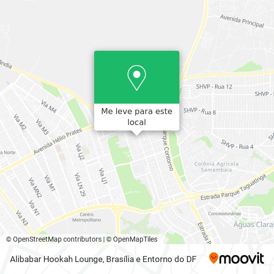 Alibabar Hookah Lounge mapa