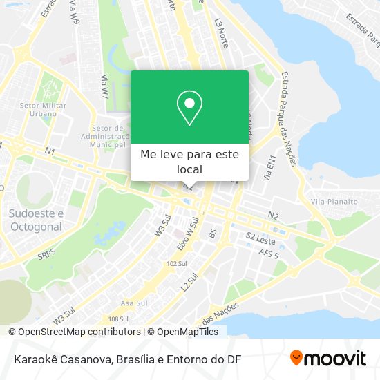 Karaokê Casanova mapa
