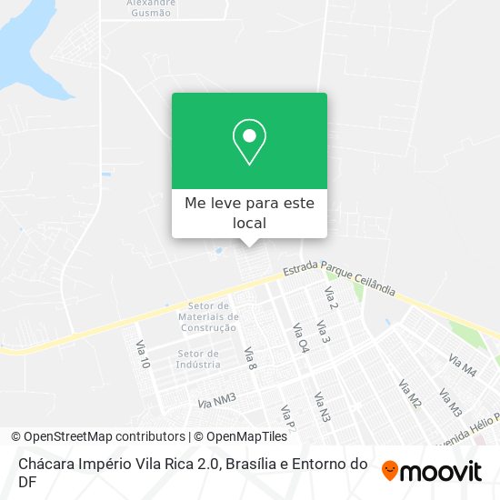 Chácara Império Vila Rica 2.0 mapa