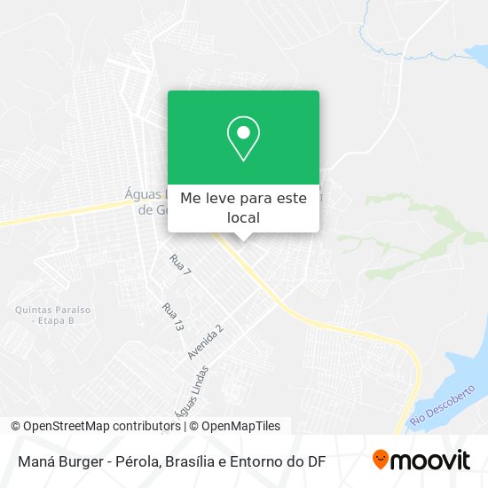Maná Burger - Pérola mapa