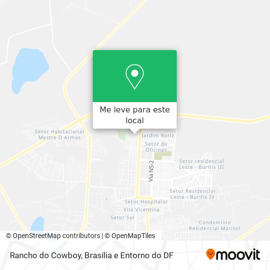 Rancho do Cowboy mapa
