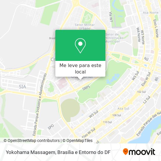 Yokohama Massagem mapa