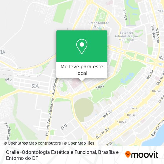 Oralle -Odontologia Estética e Funcional mapa