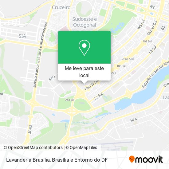 Lavanderia Brasília mapa