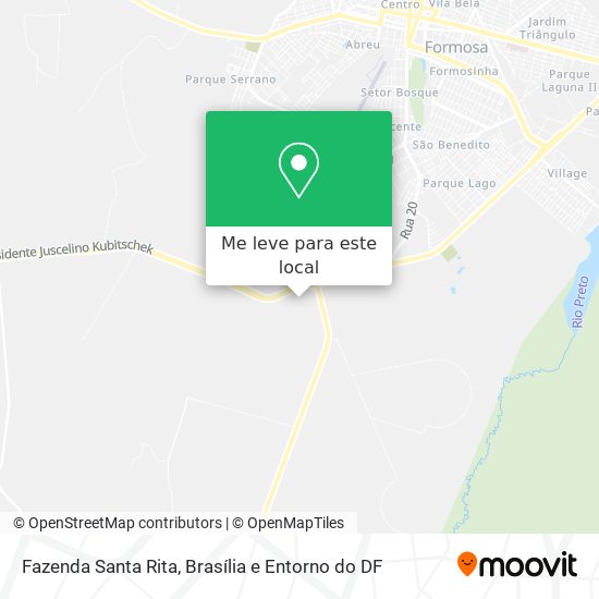 Fazenda Santa Rita mapa