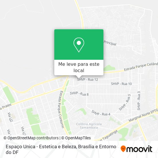 Espaço Unica - Estetica e Beleza mapa