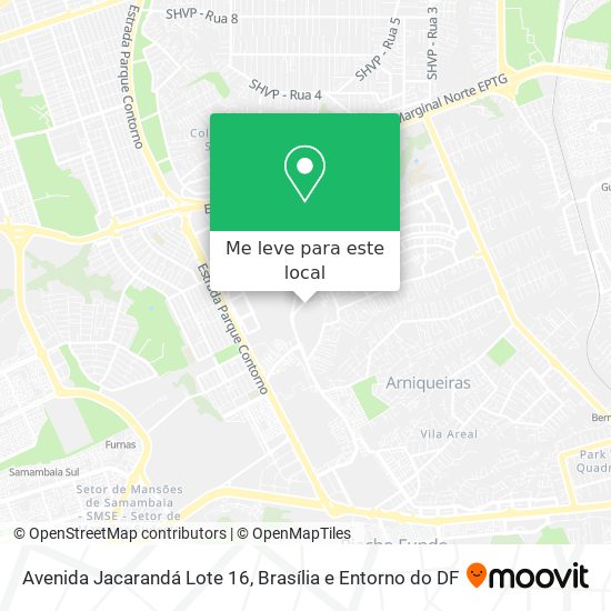 Avenida Jacarandá Lote 16 mapa