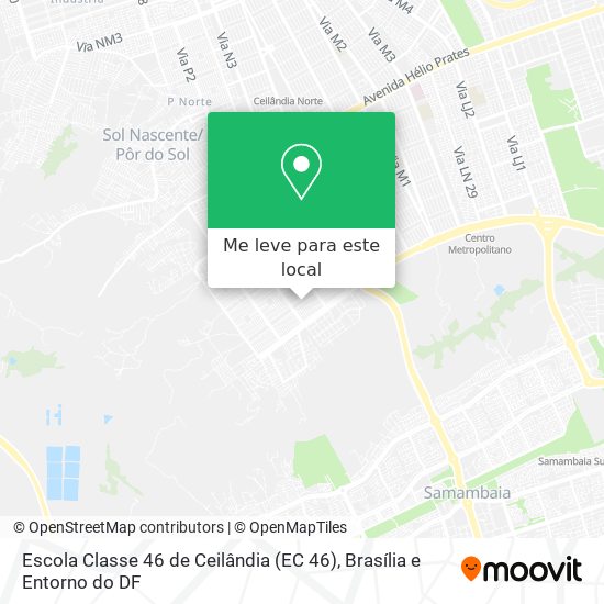 Escola Classe 46 de Ceilândia (EC 46) mapa