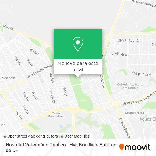 Hospital Veterinário Público - Hvt mapa