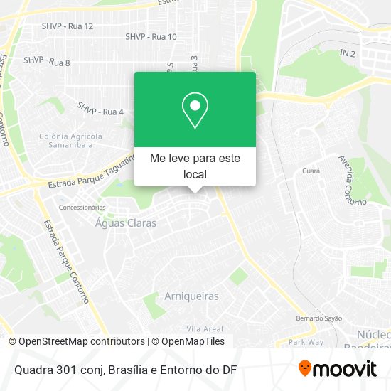 Quadra 301 conj mapa