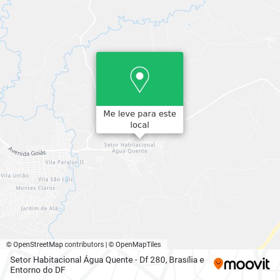 Setor Habitacional Água Quente - Df 280 mapa