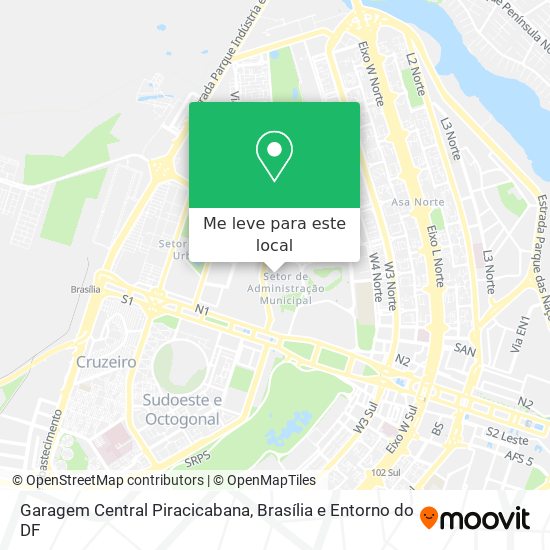 Garagem Central Piracicabana mapa