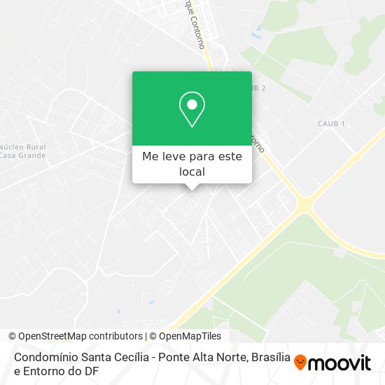 Condomínio Santa Cecília - Ponte Alta Norte mapa