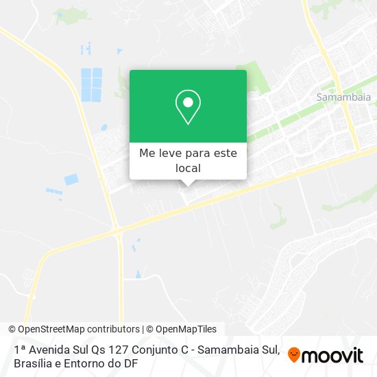 1ª Avenida Sul Qs 127 Conjunto C - Samambaia Sul mapa