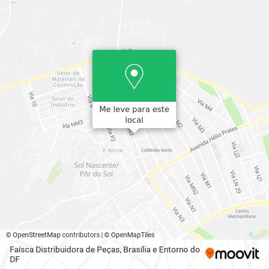 Faísca Distribuidora de Peças mapa