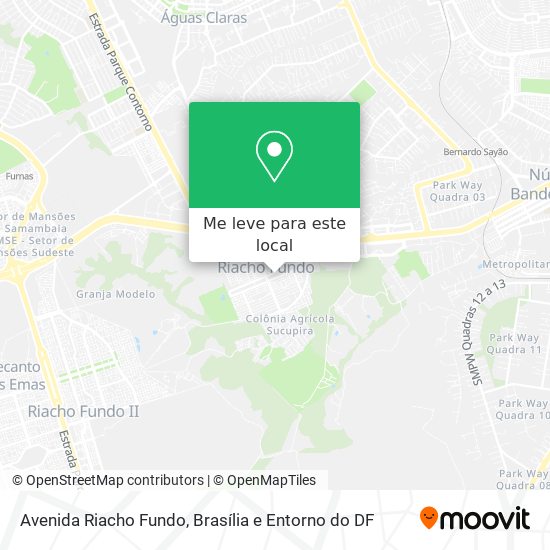 Avenida Riacho Fundo mapa