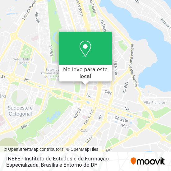 INEFE - Instituto de Estudos e de Formação Especializada mapa