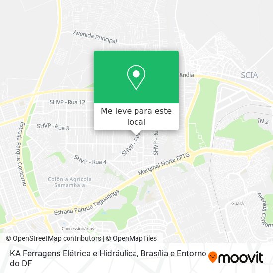 KA Ferragens Elétrica e Hidráulica mapa