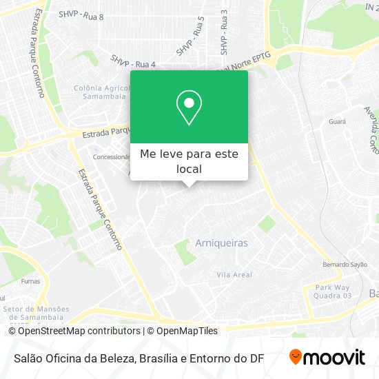 Salão Oficina da Beleza mapa