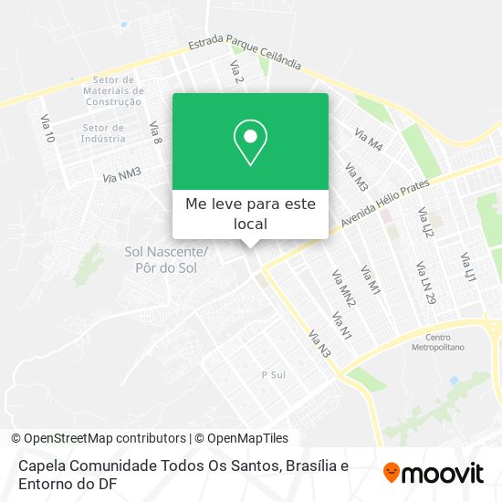 Capela Comunidade Todos Os Santos mapa