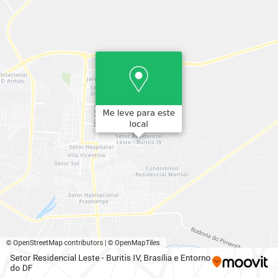 Setor Residencial Leste - Buritis IV mapa