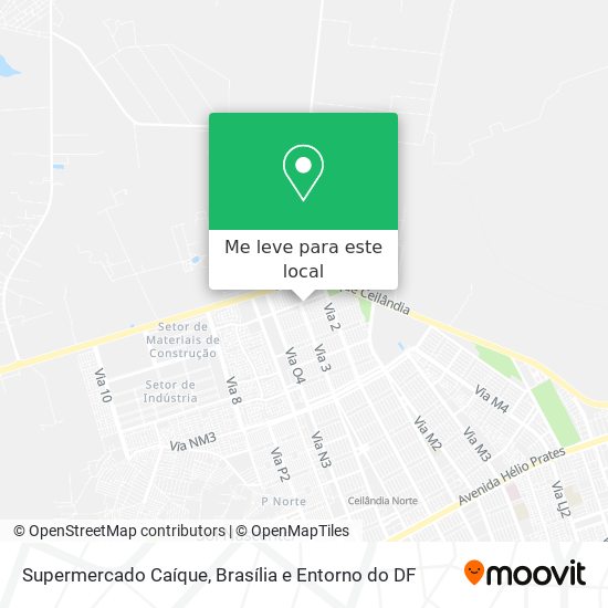 Supermercado Caíque mapa