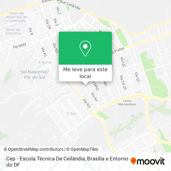 Cep - Escola Técnica De Ceilândia mapa