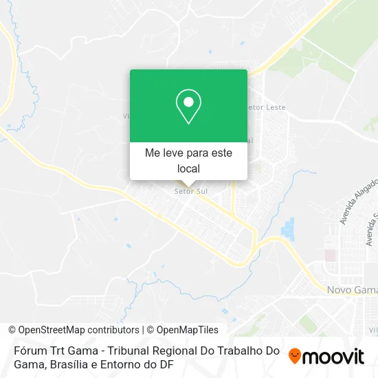 Fórum Trt Gama - Tribunal Regional Do Trabalho Do Gama mapa