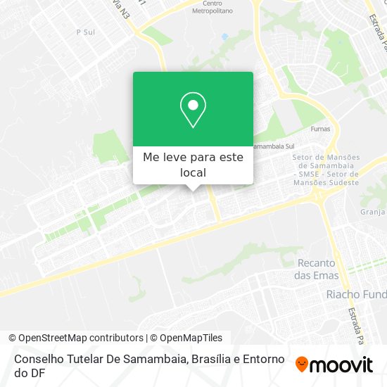 Conselho Tutelar De Samambaia mapa