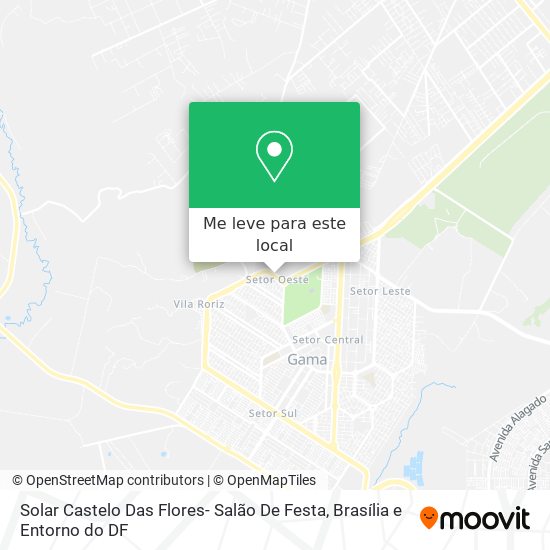 Solar Castelo Das Flores- Salão De Festa mapa