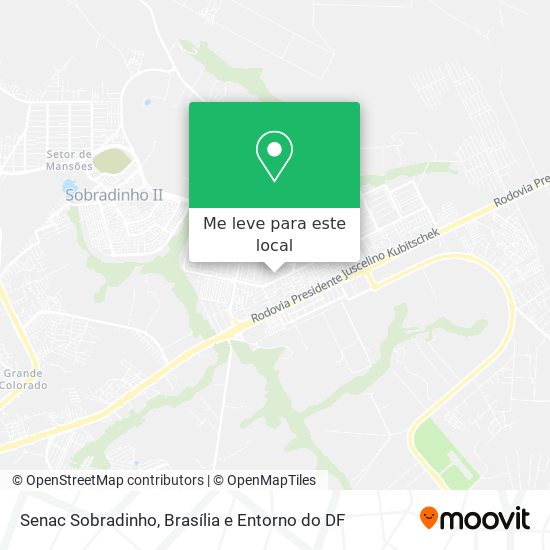 Senac Sobradinho mapa