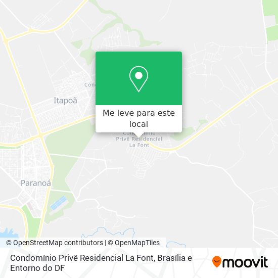 Condomínio Privê Residencial La Font mapa