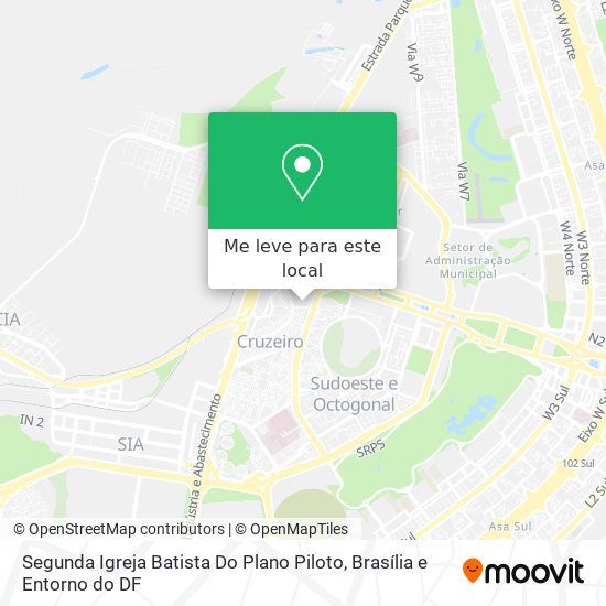 Segunda Igreja Batista Do Plano Piloto mapa