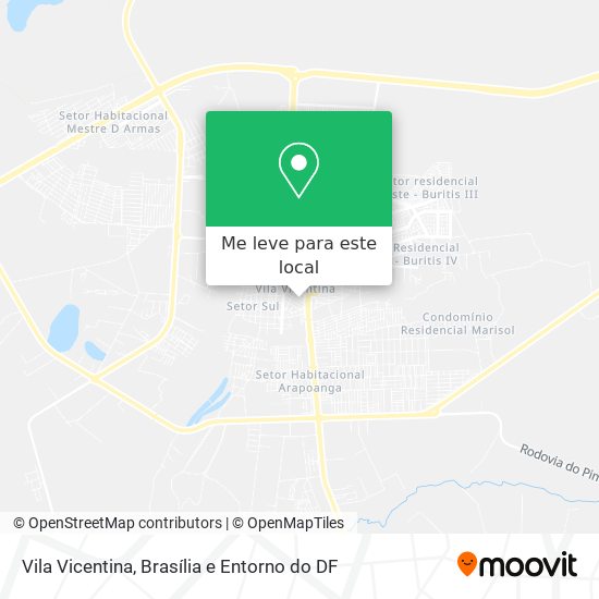 Vila Vicentina mapa