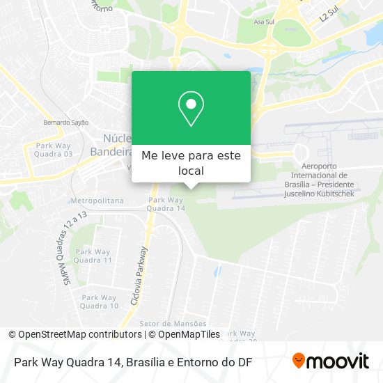 Park Way Quadra 14 mapa